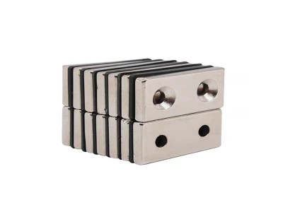 Customized N35 to N54 square round countersunk neodymium iron boron magnet;