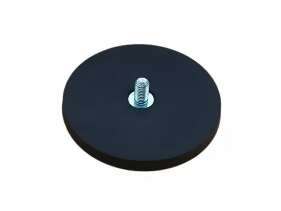 Rubber-coated magnet; Magnetic rubber suction cup; Magnetic base for car ceiling light; Strong magnet wrapped in rubber.