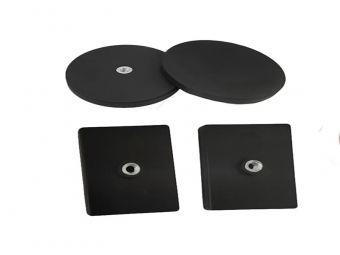 Rubber-coated magnet; Magnetic rubber suction cup; Magnetic base for car ceiling light; Strong magnet wrapped in rubber.